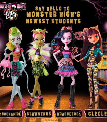 the new dolls in the monster high line freaky fusion ghouls