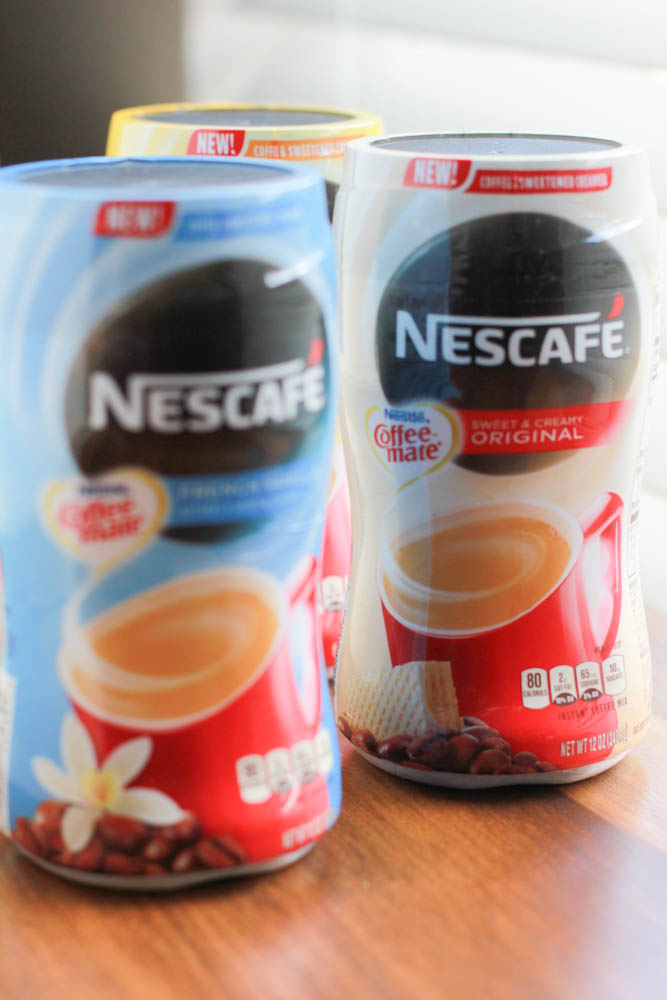 new nescafe coffee with coffeemate creamer
