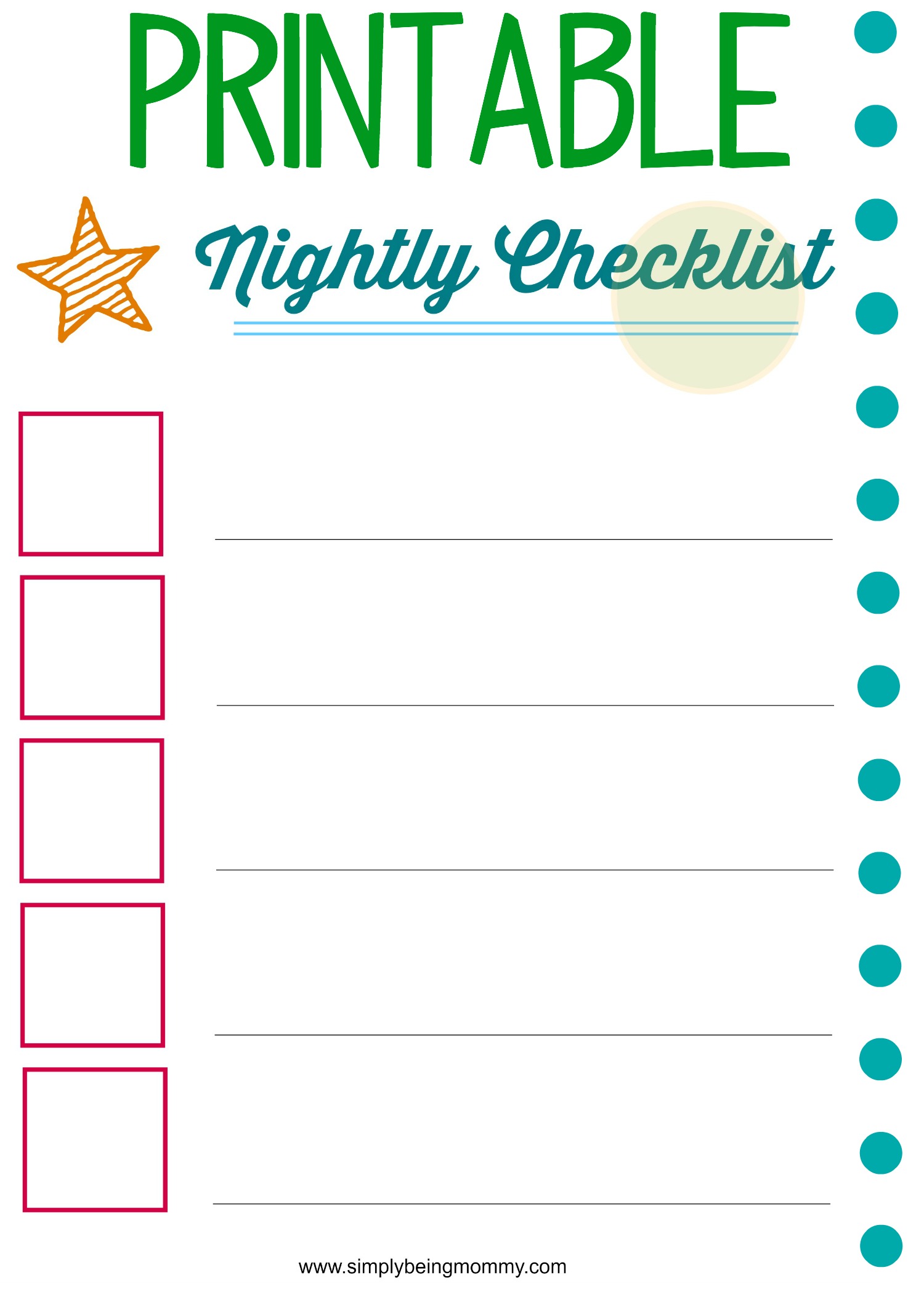 printable-nightly-checklist-for-children-simply-being-mommy