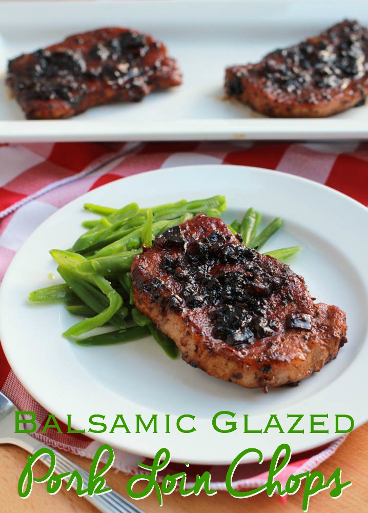 Balsamic Glazed Pork Loin Chops | The perfect way to cook pork loin. 