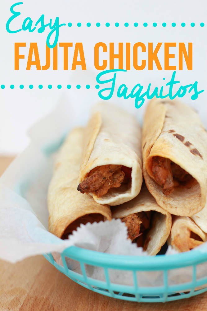 easy fajita chicken taquitos recipe