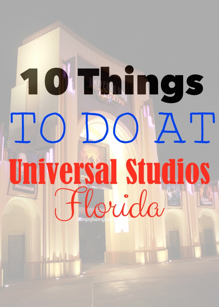 things to do at universal studios florida