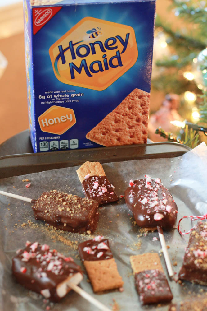 Chocolate Covered S'mores Pops - a delectable holiday inspired treat