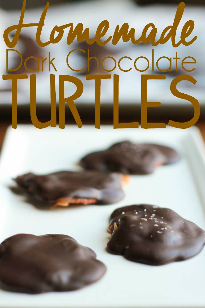 homemade dark chocolate turtles recipe