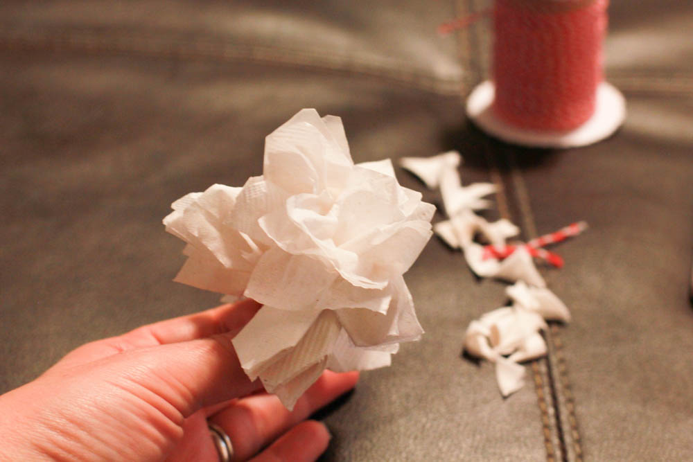 Paper Napkin Flower Tutorial