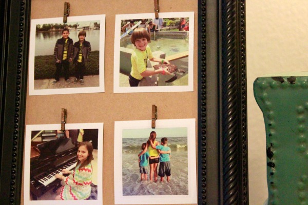 Repurpose an old thrift store picture frame and create a beautiful DIY Clothespin Picture Frame.