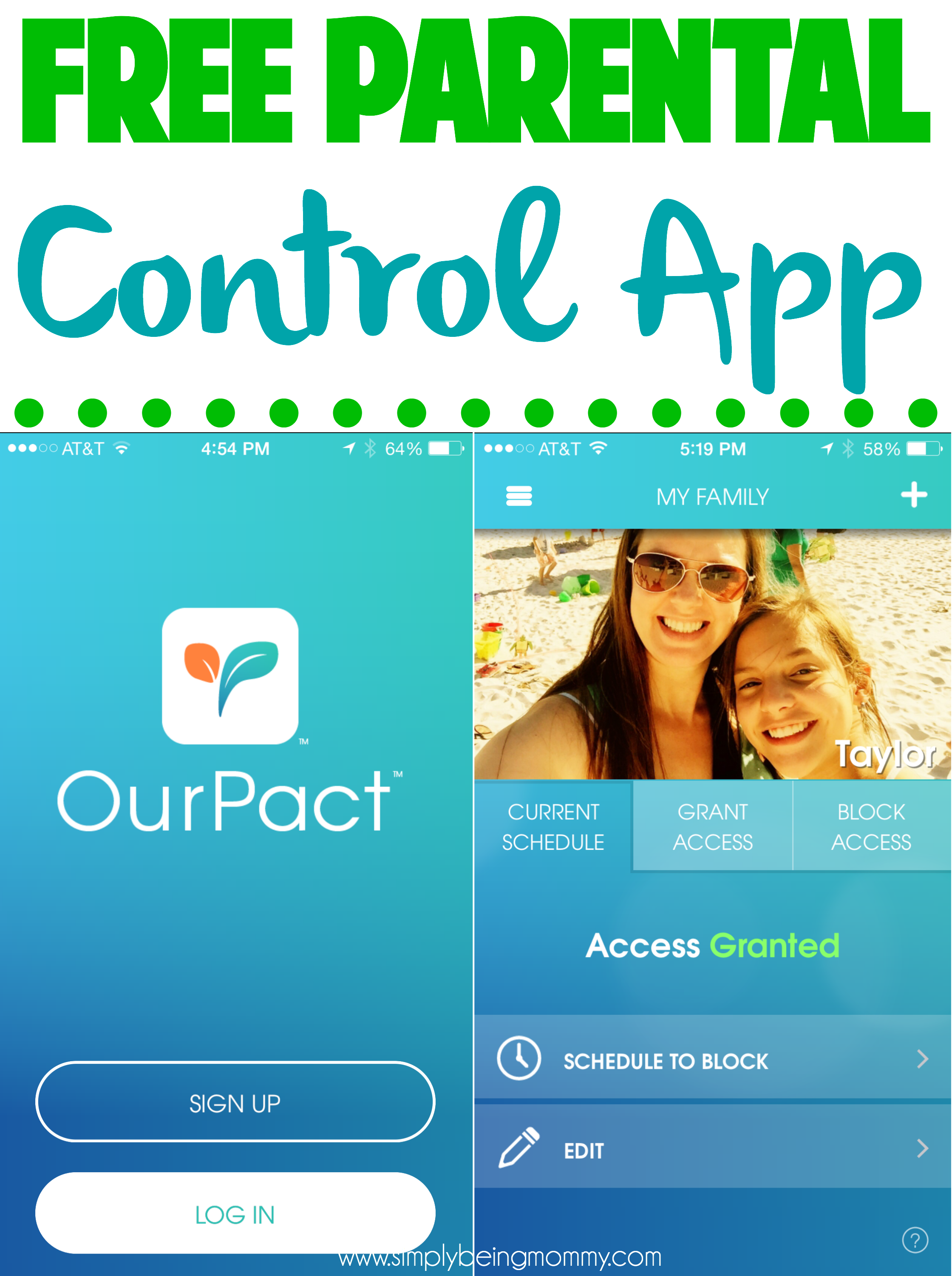 Manage screen time easily with OurPact, a free parental control app for electronic devices.