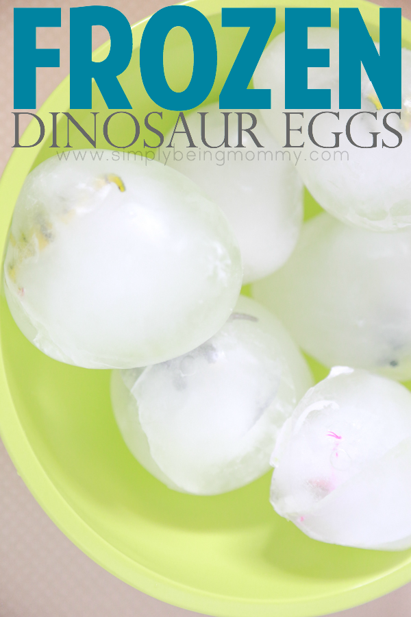Do your children love dinosaurs? Then they'll love playing with these Frozen Dinosaur Eggs.