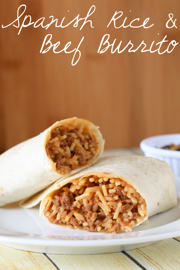 Spanish Rice and Beef Burritos | Simply Being Mommy