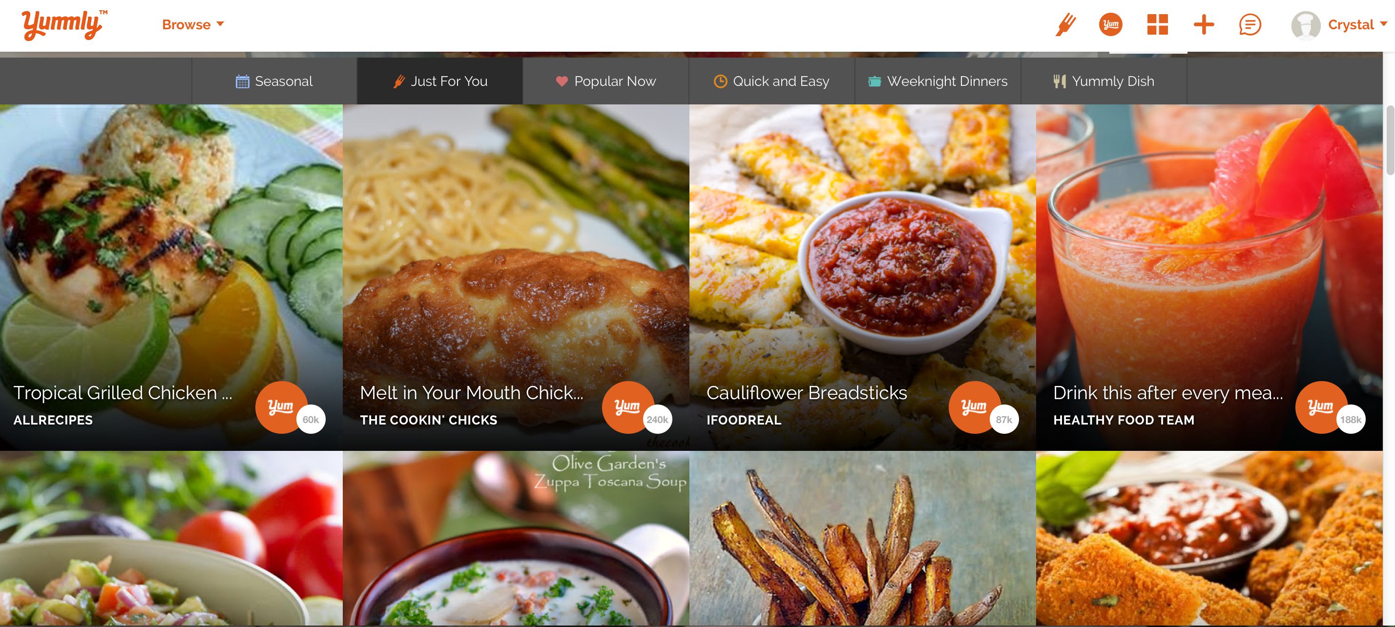 How to use Yummly to save recipes to your online recipe box.