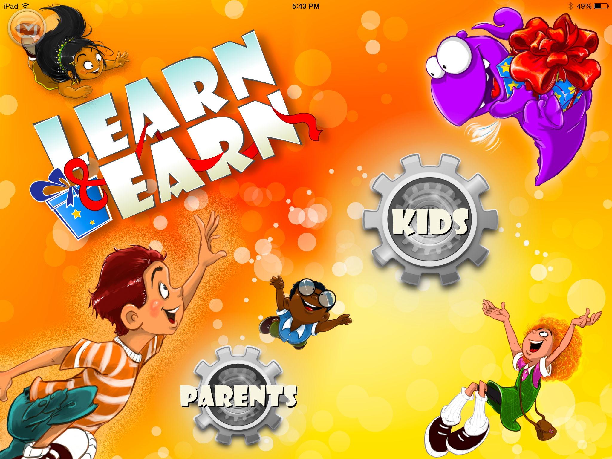 Reward learning with the Learn & Earn app! Fun learning for elementary-aged children.