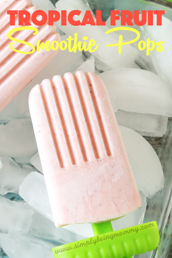 Cool down this summer with these refreshing Tropical Fruit Smoothie Pops.