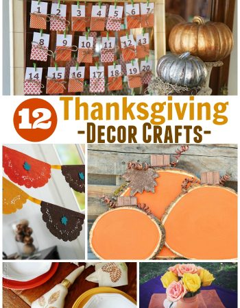 Get your home Thanksgiving ready with these 12 Thanksgiving Decor Crafts from around the web.