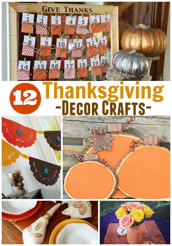 12 Thanksgiving Decor Crafts