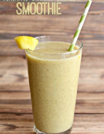 Breakfast is the most important meal of the day. Start out the day with a healthy breakfast in the form of a smoothie. Try this Pineapple Banana Orange Breakfast Smoothie for the win!