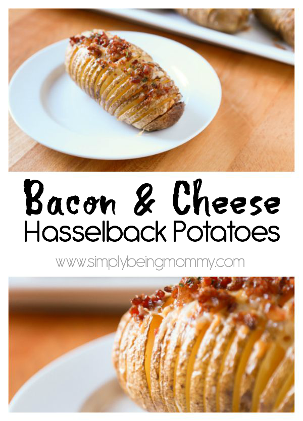 Hasselback Potatoes are a household favorite. Take yours to the next level by adding some bacon and cheese to create these Bacon & Cheese Hasselback Potatoes.