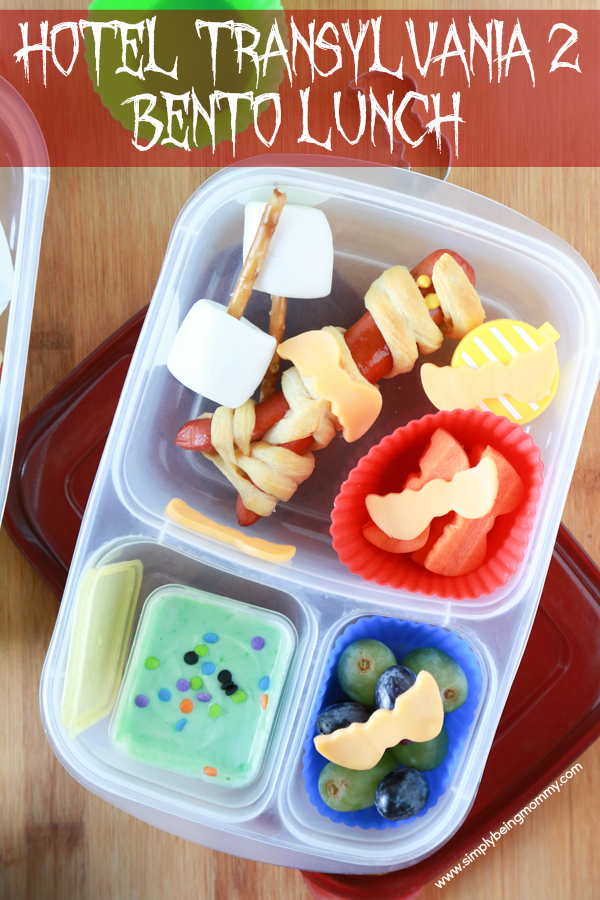 Create a fun Hotel Transylvania 2 bento lunch using foods you probably already have in your kitchen.