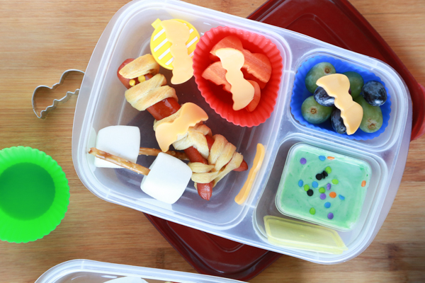 Create a fun Hotel Transylvania 2 bento lunch using foods you probably already have in your kitchen.