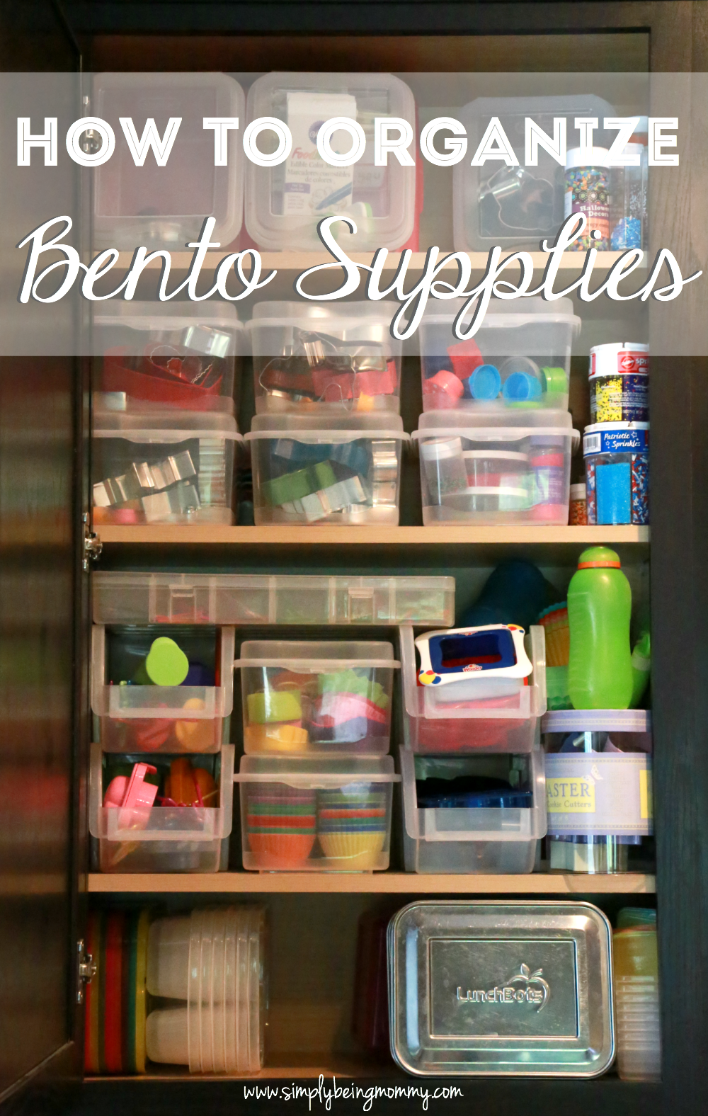 Accumlating more bento supplies than you know what to do with? Check out this post on how to organize bento supplies.