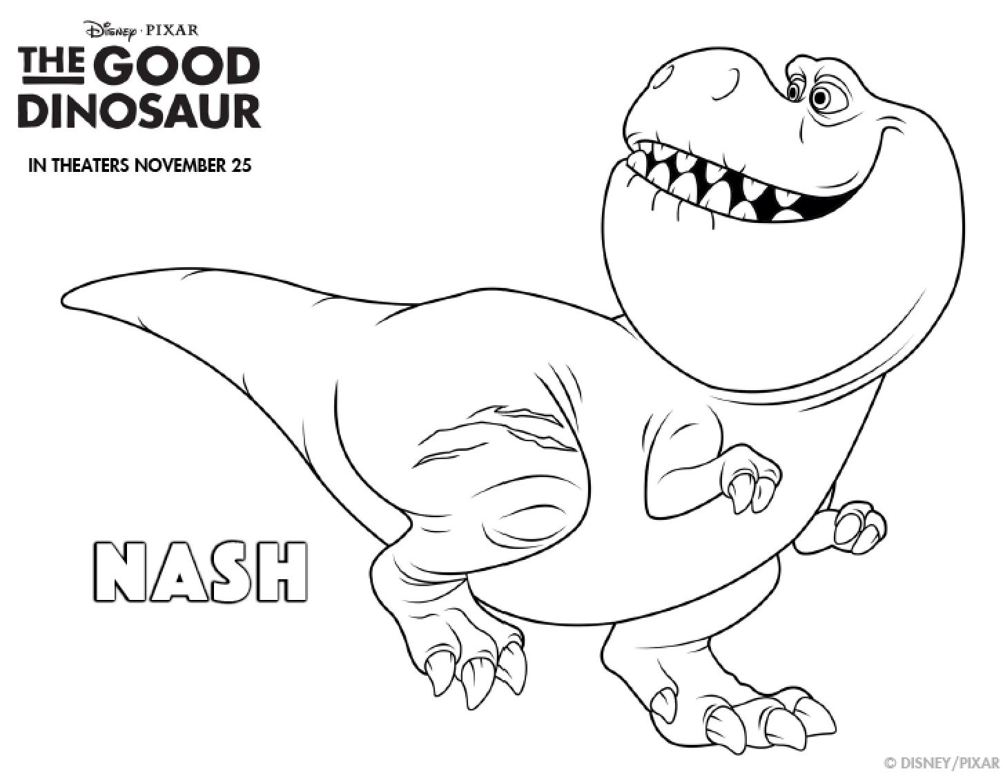 the good dinosaur coloring pages