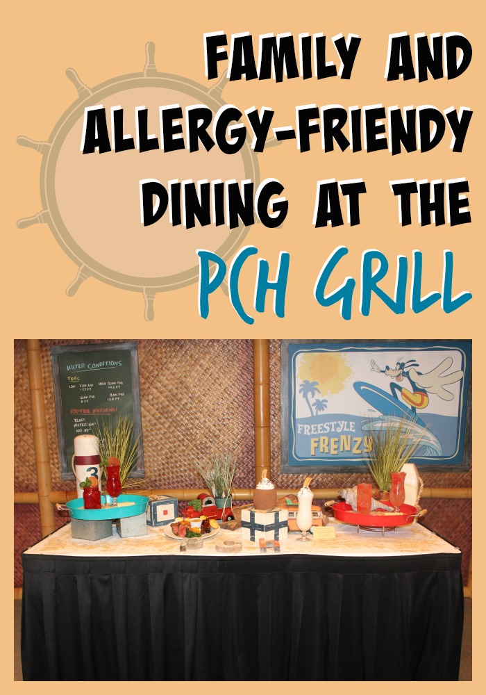 Family friendly and allergy friendly dining at PCH Grill at Paradise Pier Hotel.