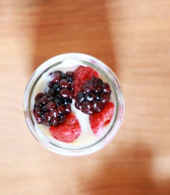 Shop the Natural Foods Department at your local Kroger and get the ingredients to make a delicious Mini Berry Breakfast Parfait.