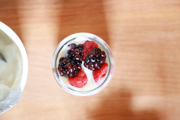 Shop the Natural Foods Department at your local Kroger and get the ingredients to make a delicious Mini Berry Breakfast Parfait.