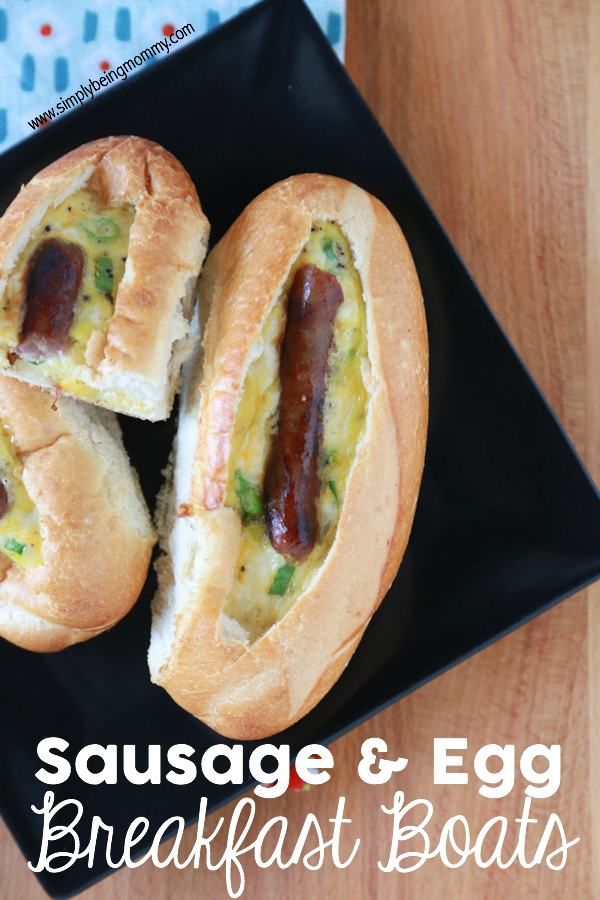 sausage egg breakfast boats