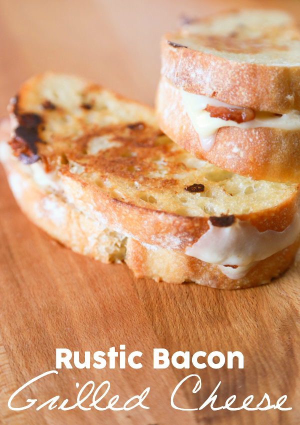 Every day is the perfect day for Rustic Bacon Grilled Cheese with a sweet tomato soup.