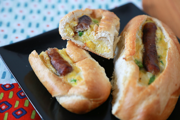Sausage & Egg Breakfast Boats = such a satisfying breakfast. They're hearty and delicious, which equals a perfect breakfast in my book.