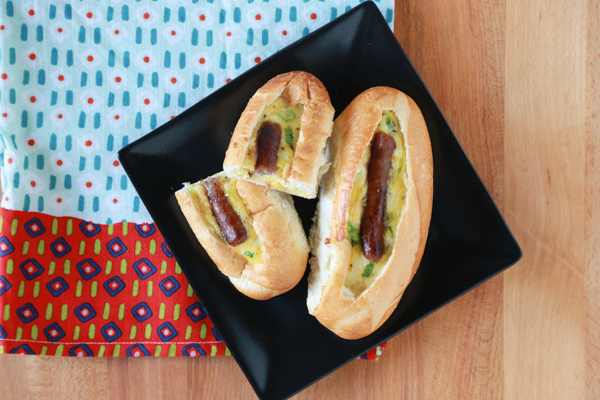 Sausage & Egg Breakfast Boats = such a satisfying breakfast. They're hearty and delicious, which equals a perfect breakfast in my book.