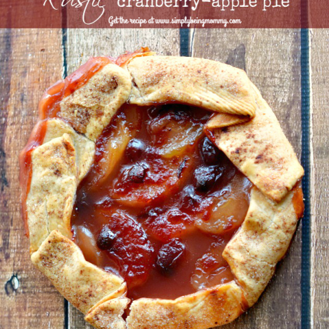 Easy Rustic Cranberry Apple Pie - the tastes you love without all the fuss! The easiest Rustic Cranberry Apple Pie you'll ever make!