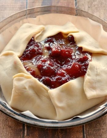 Easy Rustic Cranberry Apple Pie - the tastes you love without all the fuss! The easiest Rustic Cranberry Apple Pie you'll ever make!
