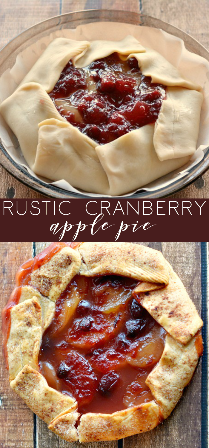 Easy Rustic Cranberry Apple Pie | Simply Being Mommy