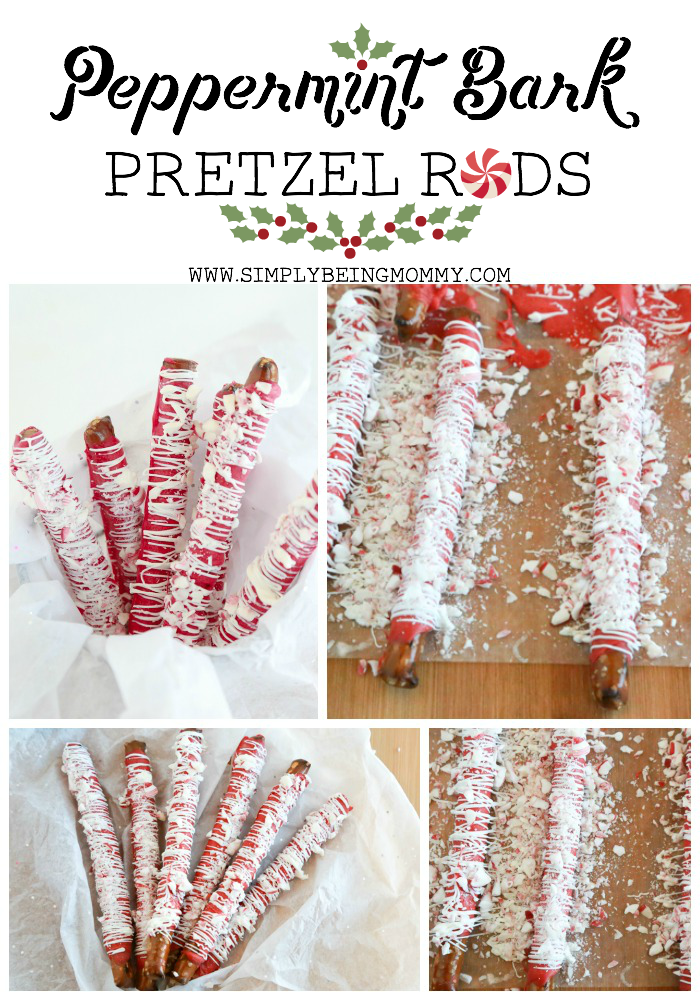 Love Peppermint Bark? Then you'll love these festive Peppermint Bark Pretzel Rods. Easy to make and perfect for giving, too!