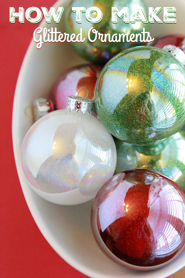How to Make Glittered Ornaments