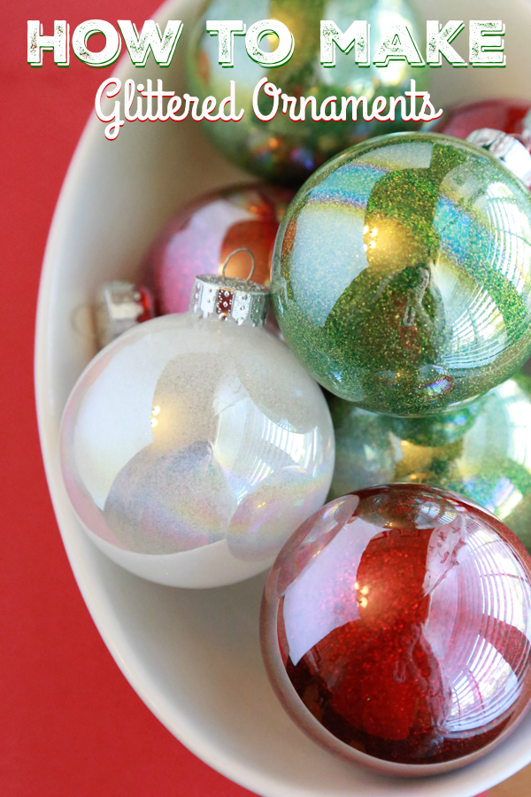 Learn how to make glittered ornaments with this easy DIY tutorial.