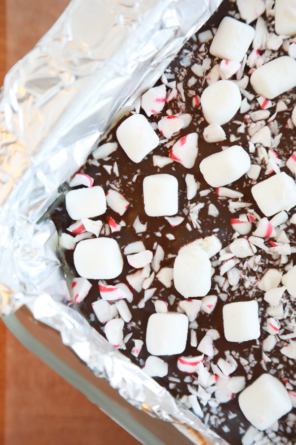Get in the holiday spirit with this Mint Chocolate Pudding Fudge.