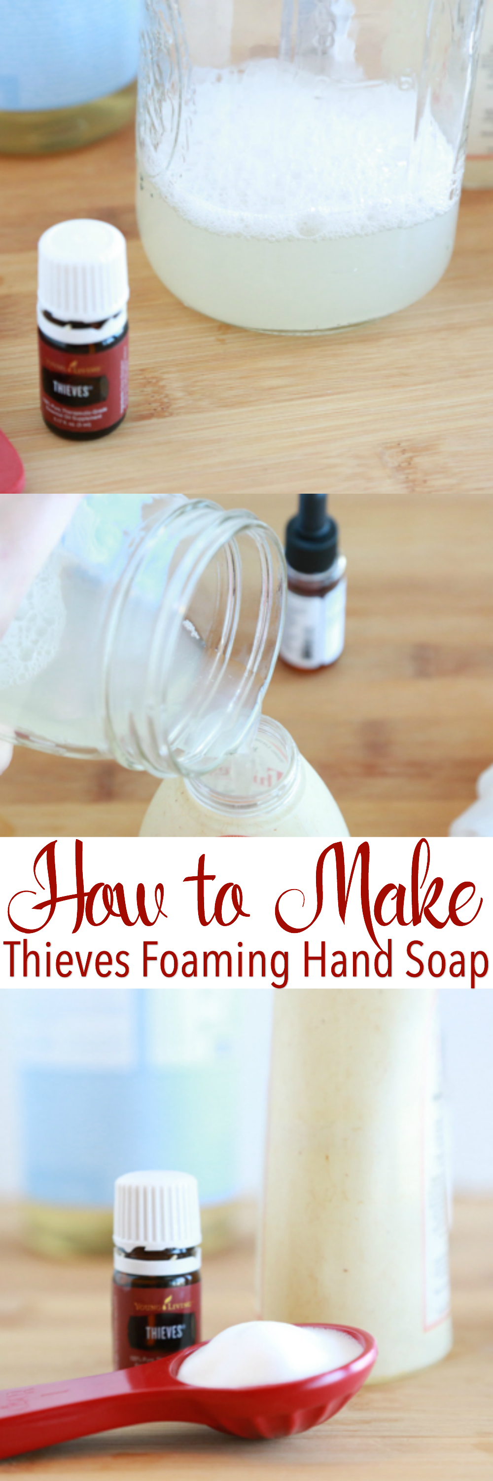 Learn how to make Thieves Foaming Hand Soap