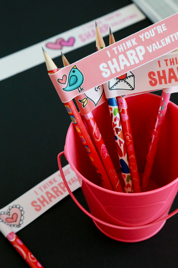 Don't send candy to school this Valentine's Day. Send these I Think You're Sharp Pencil Valentines.
