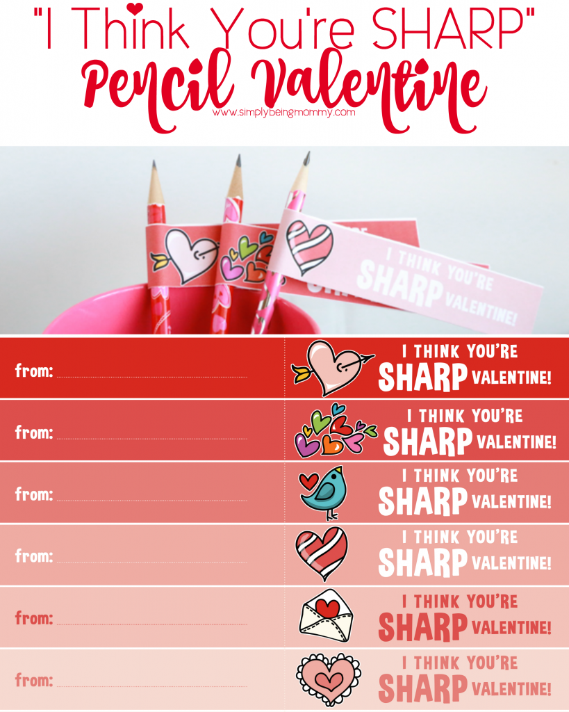 Write One Pencil Valentine - The Scrap Shoppe