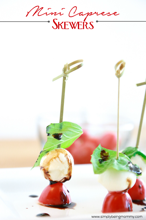 Having a party? Need a quick appetizer idea? These Mini Caprese Skewers are perfect for any occasion.