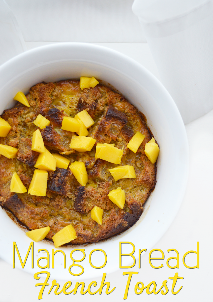 French Toast is a popular weekend breakfast dish. Try it with fruit with this Mango Bread French Toast recipe!