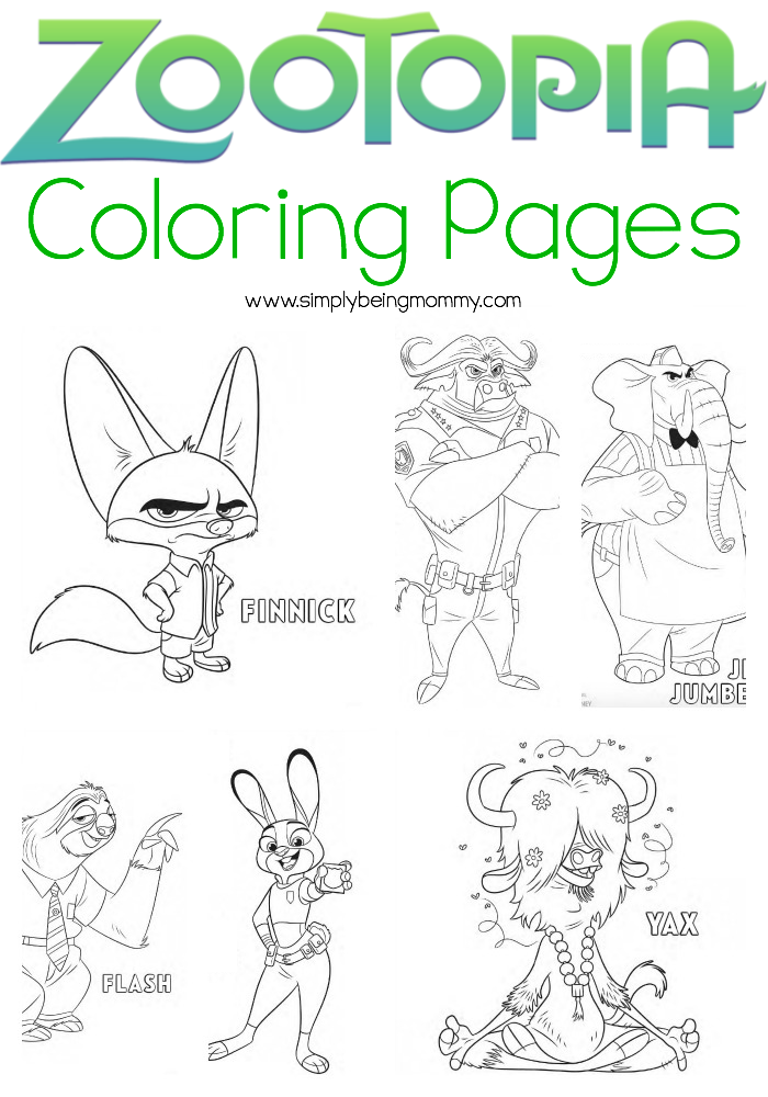 410 Disney Coloring Pages Zootopia Download Free Images