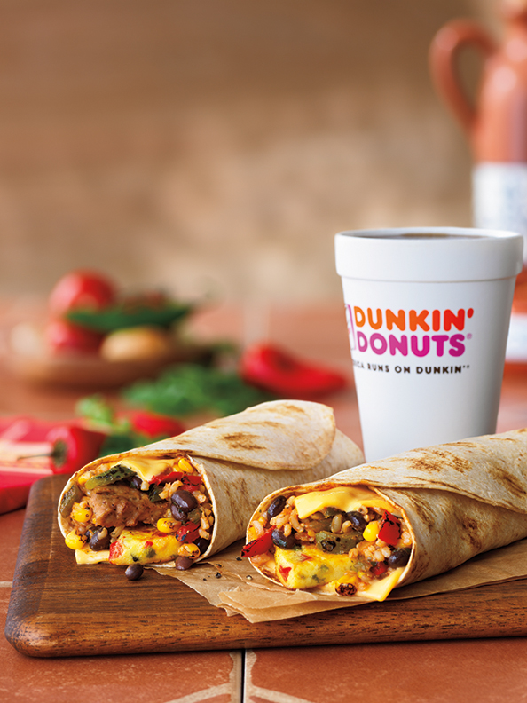 Big, bold, and bursting with flavor, the Dunkin' Donuts GranDDe Burritos are now avaiable for a limited time.