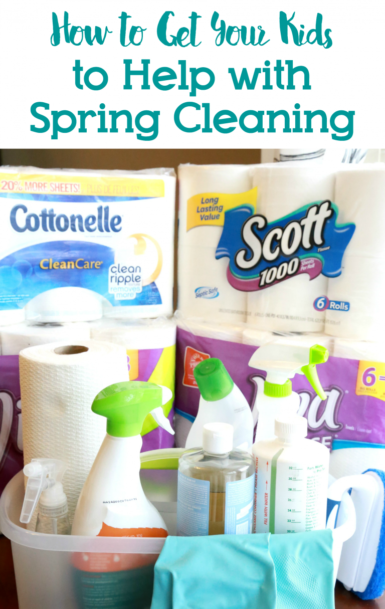 how to get the kids to help with spring cleaning