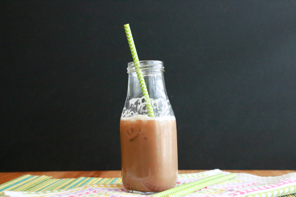 Sneak in a little protein in your morning coffee with this easy Chocolate Protein Iced Coffee recipe.