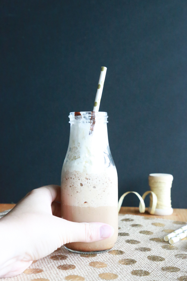 Stop buying those overpriced coffee shop frappes! Make a Hot Fudge Frappe quickly and easy, and save money while still enjoying your favorite drinks.