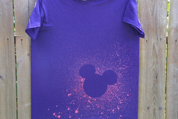 DIY Bleached Mickey Mouse Shirt | Simply Being Mommy