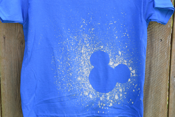 bleached Mickey Mouse Shirt